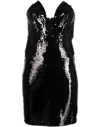 Genny - Sequin-design Strapless Dress - Lyst