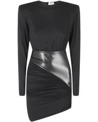 ANDAMANE - Robe Courte Ursula À Fronces - Lyst