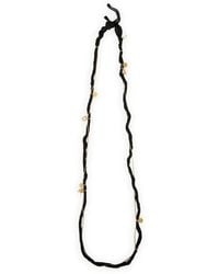 Jil Sander - Zodiac Pendant Silk-Torchon Necklace - Lyst