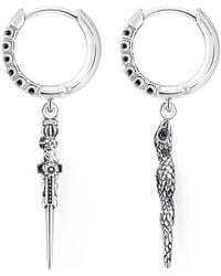 Thomas Sabo - Boucles D'Oreilles Serpent Et Épée - Lyst