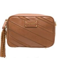 La Carrie - Quilted-Finish Tassel-Detail Crossbody Bag - Lyst