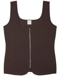 Calvin Klein - Zip-Up Sleeveless Vest - Lyst