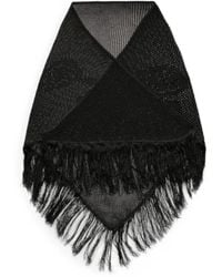 Our Legacy - Fringed Floral-Intarsia Scarf - Lyst