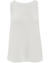 Emporio Armani - Crepe Top - Lyst