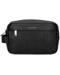 Calvin Klein - Logo-Embossed Wash Bag - Lyst
