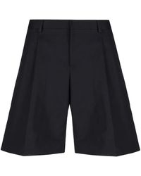 Laneus - Gabardine Bermuda Shorts - Lyst