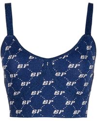 Baum und Pferdgarten - Intarsia-Knit Logo Cropped Vest - Lyst