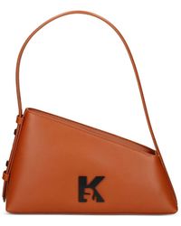 KARL LAGERFELD - Sac À Bandoulière En Cuir À Logo K - Lyst