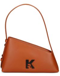 Karl Lagerfeld - Satchel-Tasche mit K-Logo - Lyst
