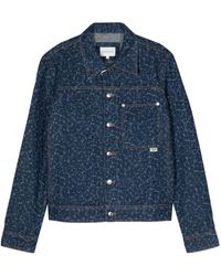 Maison Kitsuné - Geometric-patterned Denim Jacket - Lyst