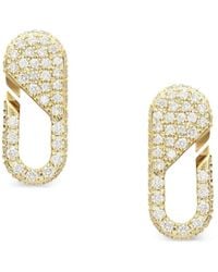 Bizzotto Gioielli - Link ダイヤモンド ピアス 18Kイエローゴールド - Lyst