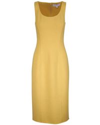 Michael Kors - Sleeveless Scoop-Neck Midi Dress - Lyst