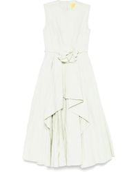 Marques'Almeida - Vestido midi de algodón con efecto arrugado - Lyst