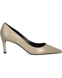 BOSS - Pointed-Toe Leather Pumps - Lyst