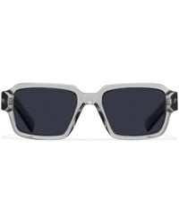 Prada - Logo-detail Rectangle-frame Sunglasses - Lyst