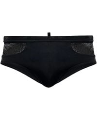DSquared² - Bañador Con Panel De Malla - Lyst