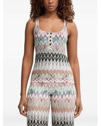 Missoni - Zigzag-Knit Sleeveless Top - Lyst