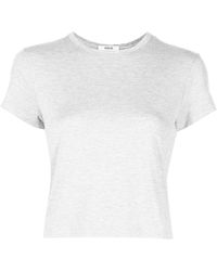 Agolde - Adine Shrunken Cotton T-shirt - Lyst