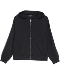 Fabiana Filippi - Zip-Fastening Side-Stripe Hoodie - Lyst