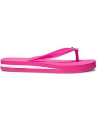 Michael Kors - Posie Logo-Plaque Flip-Flops - Lyst
