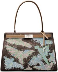 Tory Burch - Borsa A Spalla Lee Radziwill Con Perline - Lyst