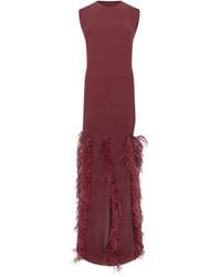 16Arlington - Lett フェザートリム マキシドレス - Lyst