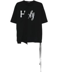 Ann Demeulemeester - Hardon Graphic-Print T-Shirt - Lyst