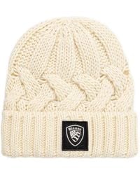 Blauer - Corwin Cable-Knit Beanie Hat - Lyst