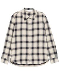 Séfr - Wes Check-Print Shirt - Lyst