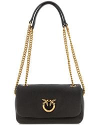 Pinko - Love Birds Leather Crossbody Bag - Lyst