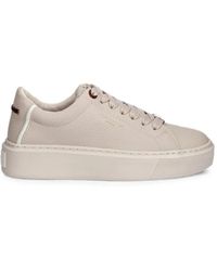 Alexander Smith - London Grained Leather Platform Sneakers - Lyst