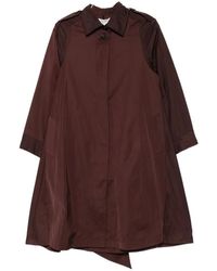 Psophia - Pussy-Bow Storm-Flap Coat (Set Of Two) - Lyst