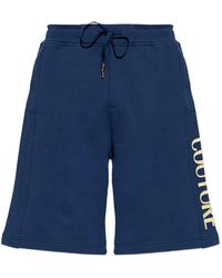 Versace Jeans Couture - Short À Détail De Logo - Lyst