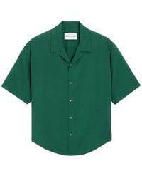 Ami Paris - Boxy Viscose Twill Short-Sleeve Shirt - Lyst