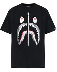 A Bathing Ape - Shark Graphic T-Shirt - Lyst