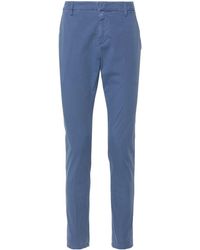 Dondup - Mid-Rise Cotton Chino Trousers - Lyst