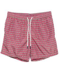 Barba Napoli - Floral-Print Drawstring Swim Shorts - Lyst