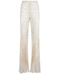 Roberto Cavalli - Pantalones Con Estampado Ray Devoré - Lyst