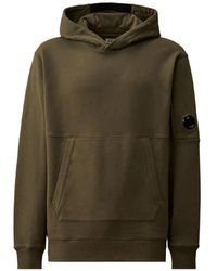 C.P. Company - Logo Cotton Hoodie - Lyst