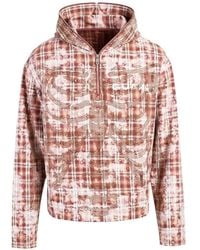 GUAPI - Plaid Skeleton Stud Hoodie - Lyst