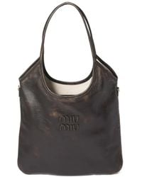 Miu Miu - Ivy レザーハンドバッグ - Lyst