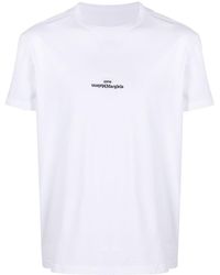 Maison Margiela - Camiseta con logo distorsionado - Lyst
