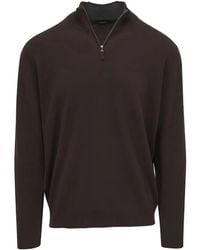 Kinross Cashmere - Jersey Con Cierre De Cremallera - Lyst