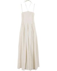 Isabelle Blanche - Linen Midi Dress - Lyst