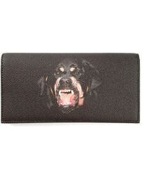 Givenchy Geldbörse mit Rottweiler-Print - Schwarz