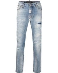 Philipp Plein - Premium Jeans mit Distressed-Detail - Lyst