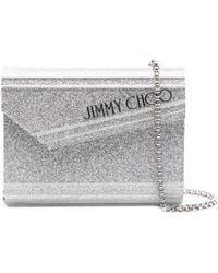 Jimmy Choo - Candy Clutch mit Glitter-Detail - Lyst