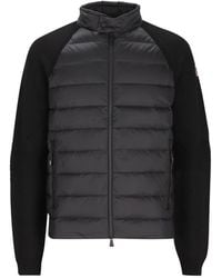 Moncler - Padded-Panel Zip-Up Jacket - Lyst