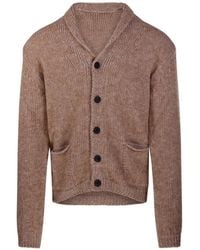 Fabrizio Del Carlo - Shawl-Collar Button-Up Cardigan - Lyst