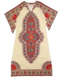 Fortela - Amira Printed Cotton Maxi Dress - Lyst